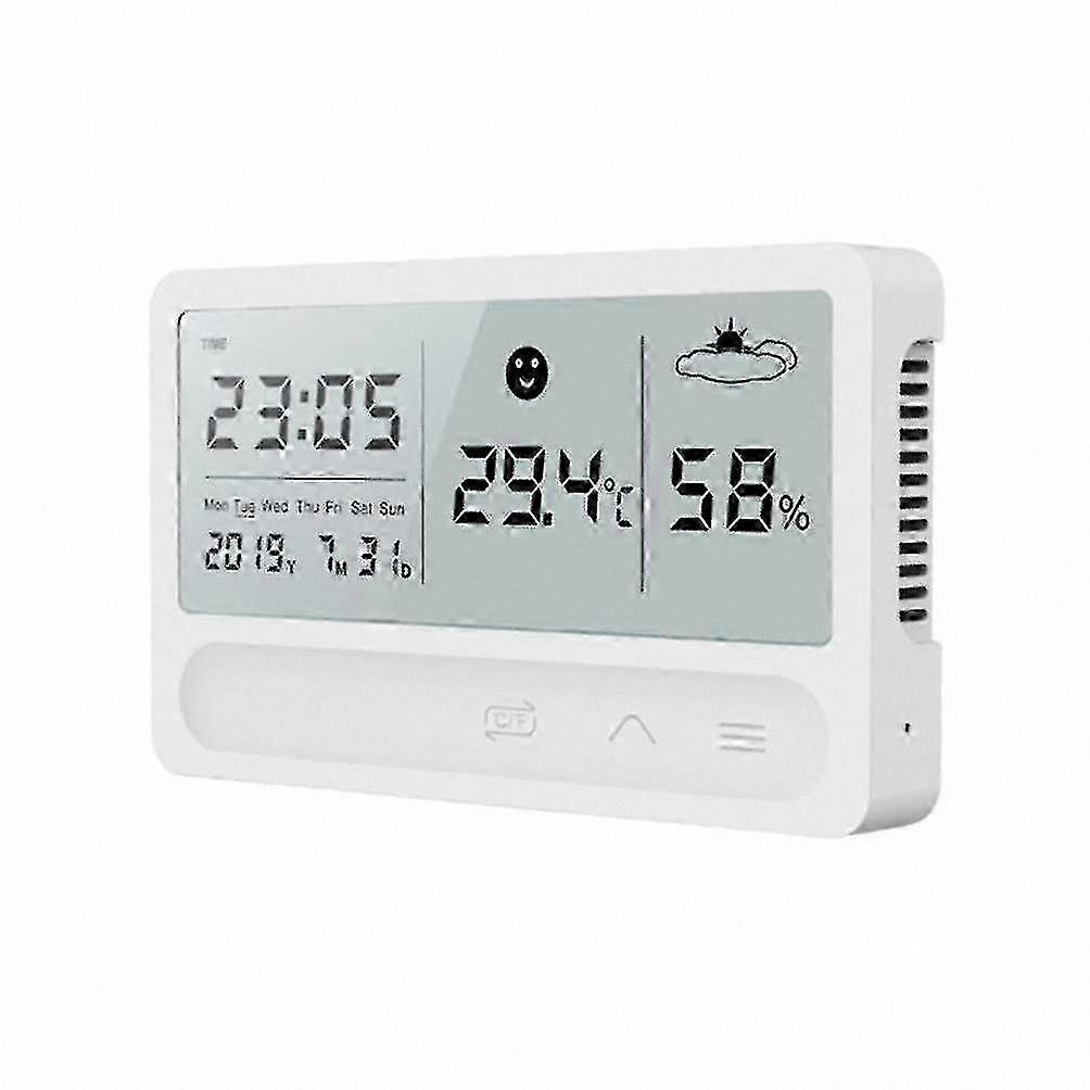 Indoor Digital Hygrometer Thermometer for Home Office Use (White)
