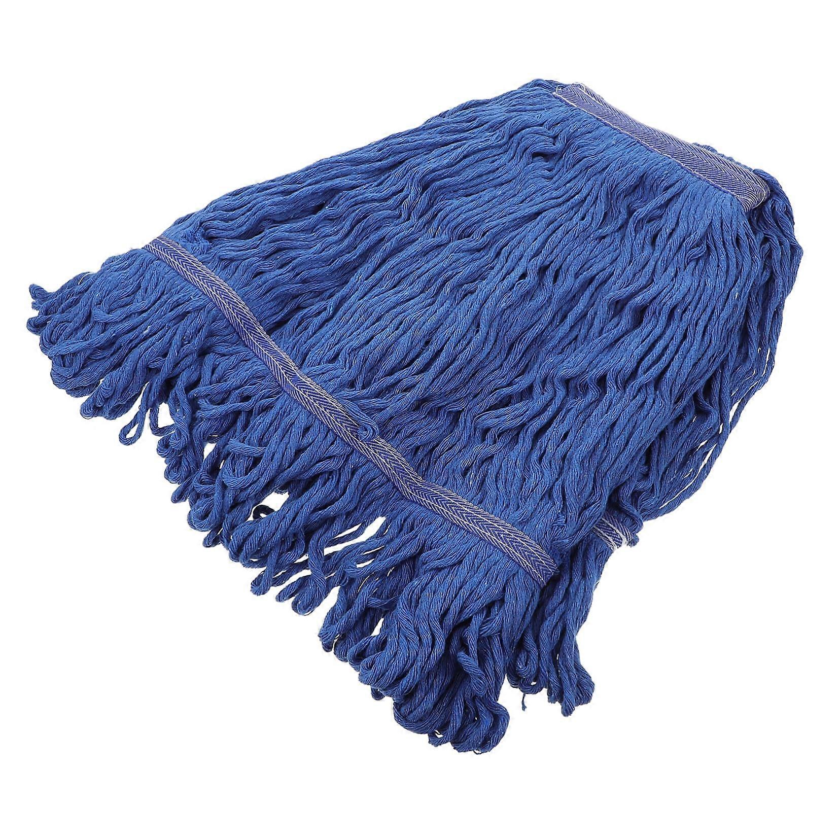 Cotton mop head replacement, durable loop ends for wet and dry, ideal for tiles and marble.