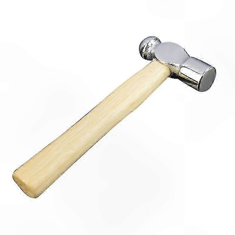 Wooden Handle Mini Hammer, Round Head Ball Pein Hammer, 1 Piece Reinforced Hand Tool for Crafting and DIY Projects