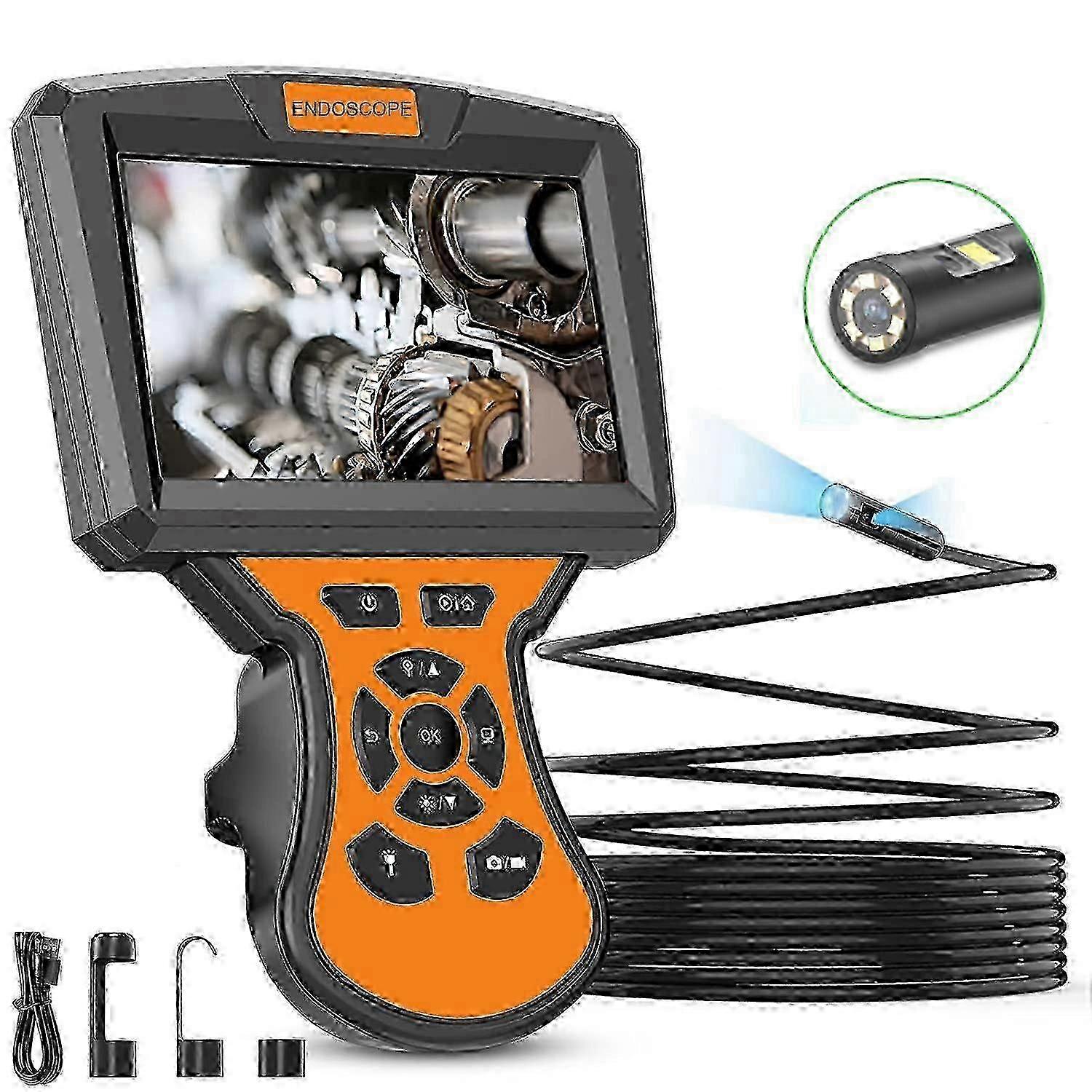 M50 10m Hard Wire Dual Lens Inspection Camera 539;39; Ips Screen 8m...