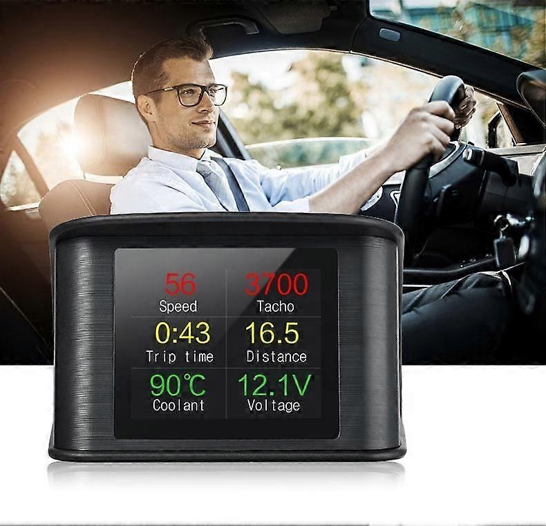 Digital car voltage speedometer head up display HG