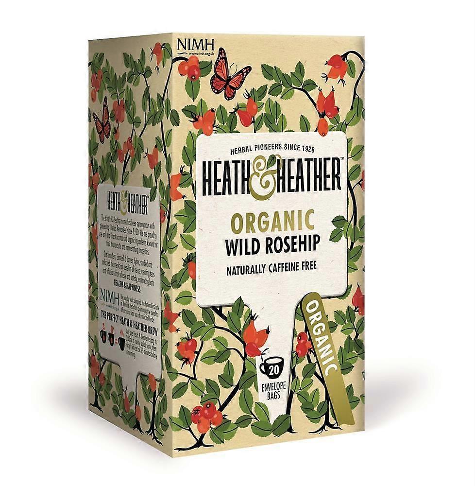 Heath And Heather Organic Wild Rosehip 20 Bags - 2 Pack