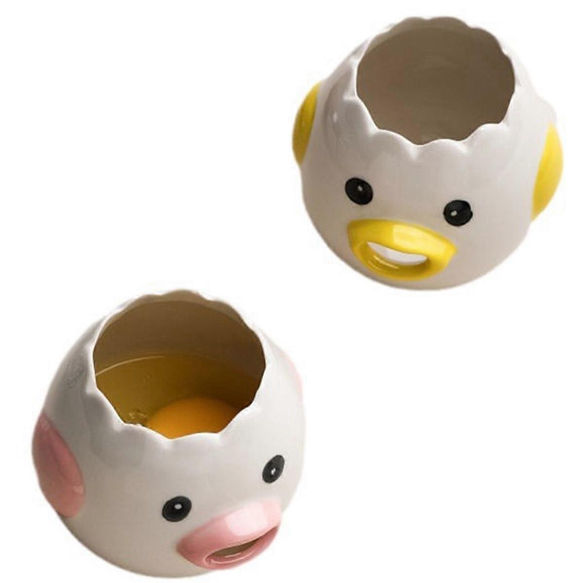 Egg Separator Ceramics Chicken Egg Yolk White Separator