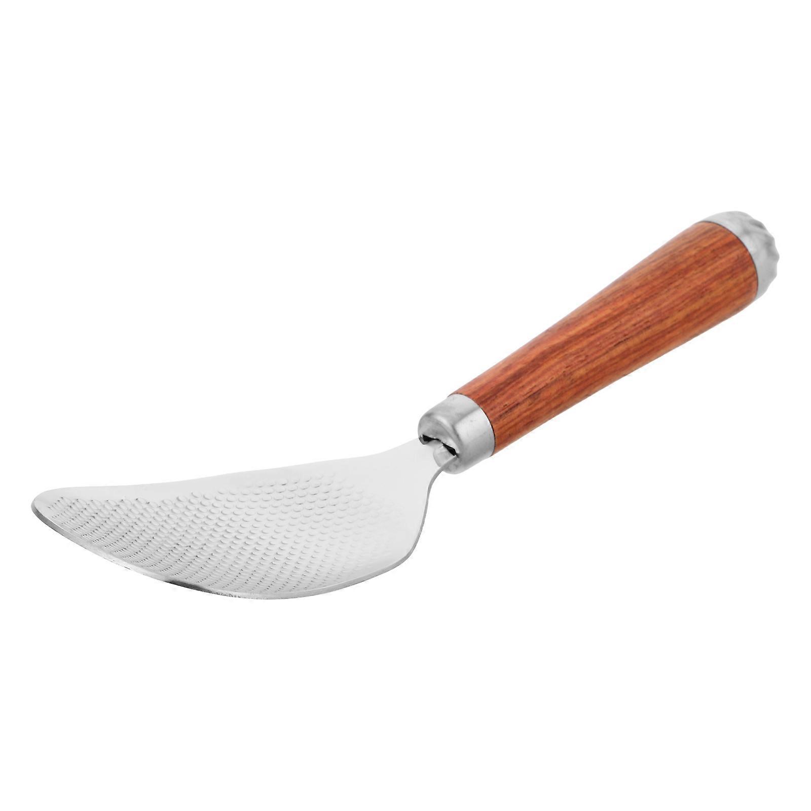 Heat Resistant Rice Spatula Ergonomic Design Wooden Handle For Rice Cooker 1Pc