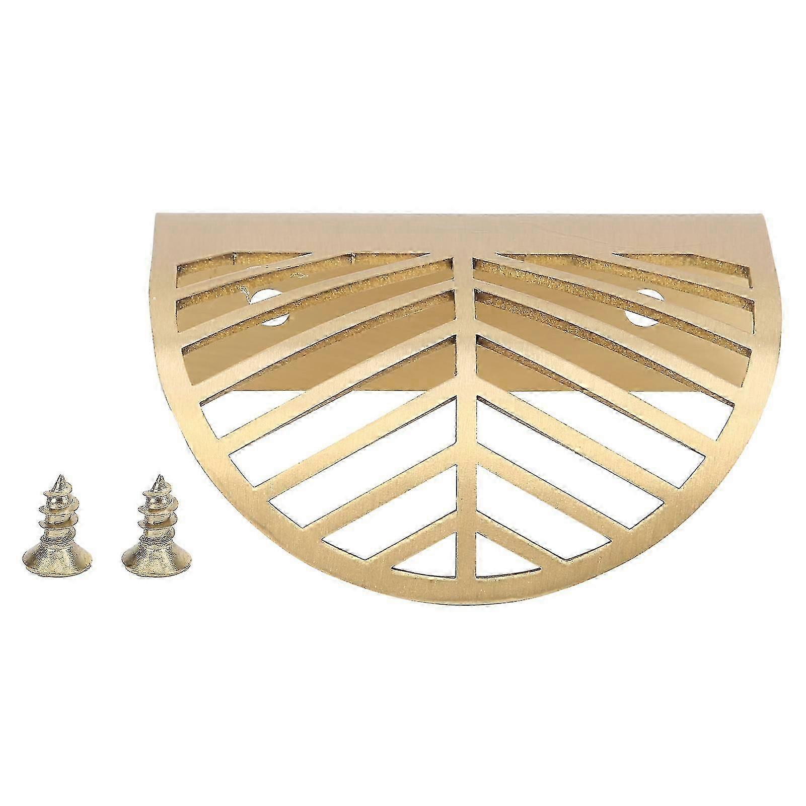 ドア、引き出し、本棚、ワードローブ用の真鍮製家具ハンドル - リーフデザイン