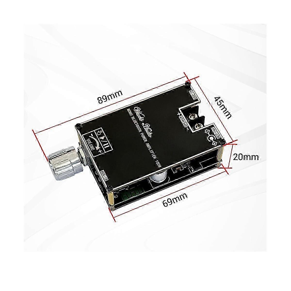Mono 100W Bluetooth Audio Amplifier Board with TWS Box Function TPA3116D2 BT5.1 Stereo Audio Module DC7-24V -1001B