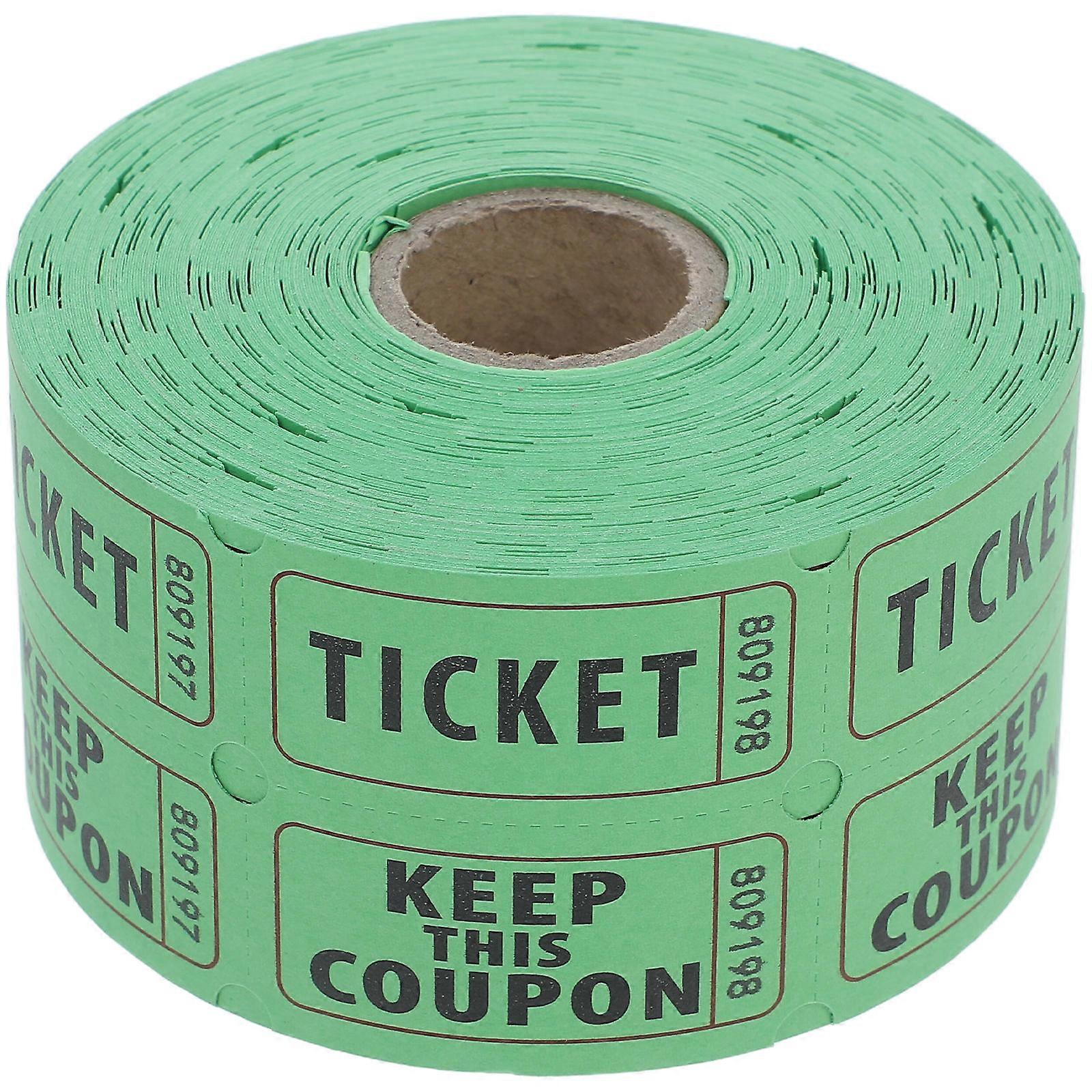 500pcs Double Roll Numbered Raffle Tickets for Events, Fundraisers, Parties – Perforated Design with Guest Info Space