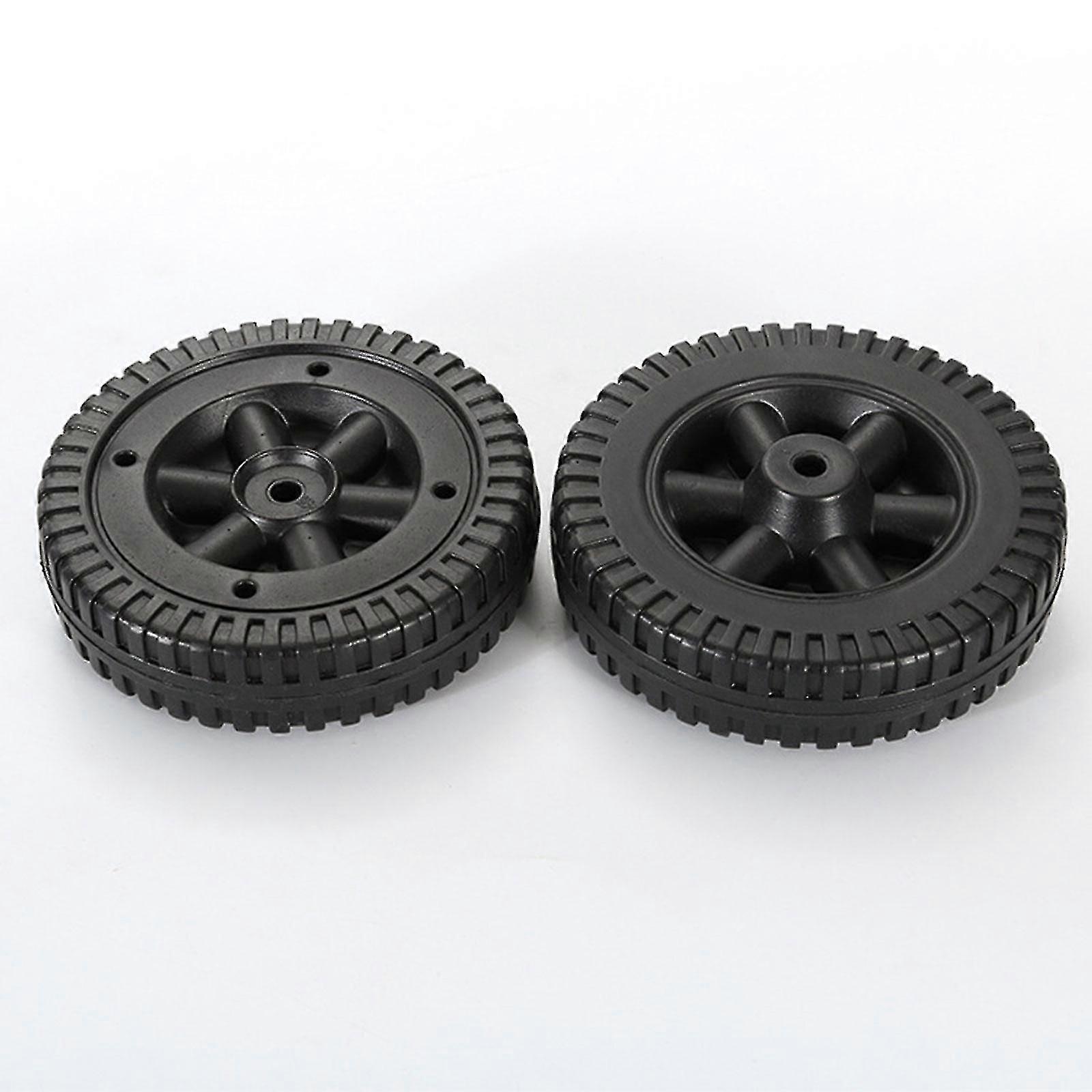 2 Pack BBQ Grill Wheels Smooth Rolling Black 6 polegadas Pneus para churrasco Grills