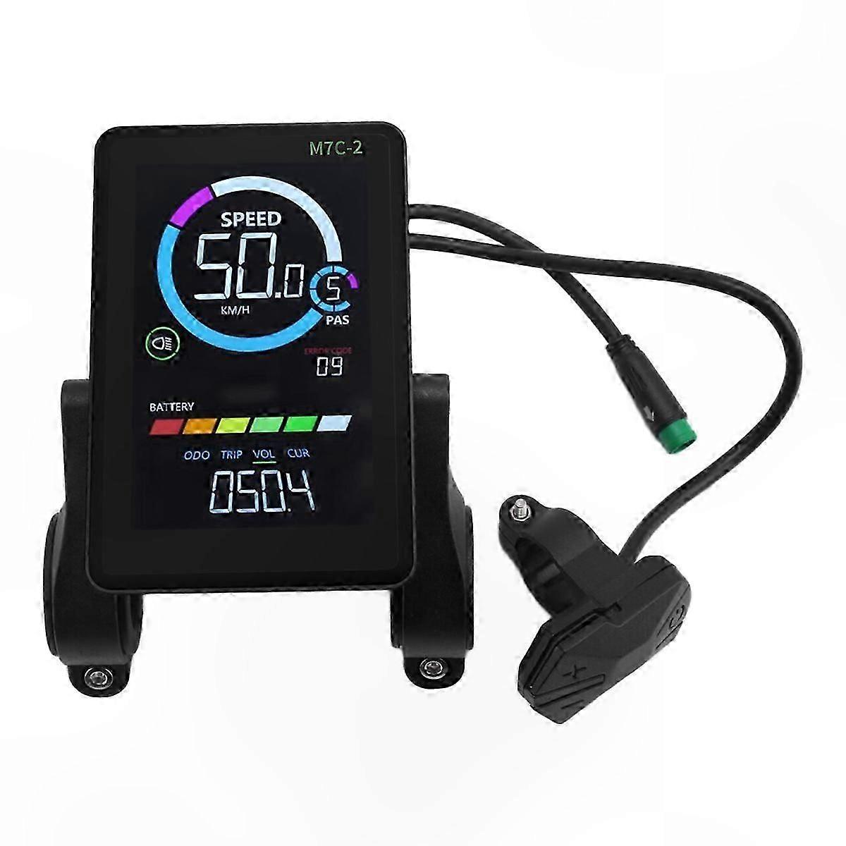 E-Bike LCD Display Meter for Mountain Bikes, 24/36/48/60V, 5PIN Connection