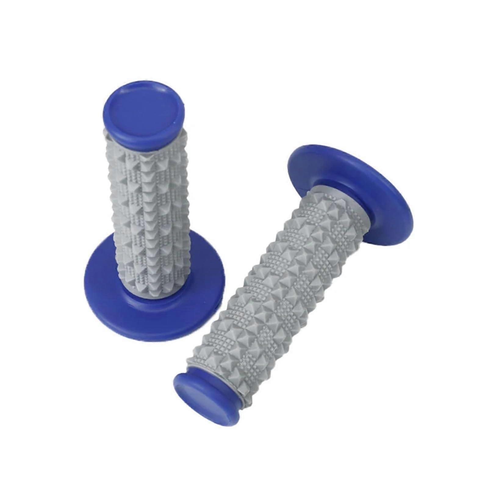 Motorcycle 7/8' 22mm Handlebar Grip For Motocross Enduro Blue