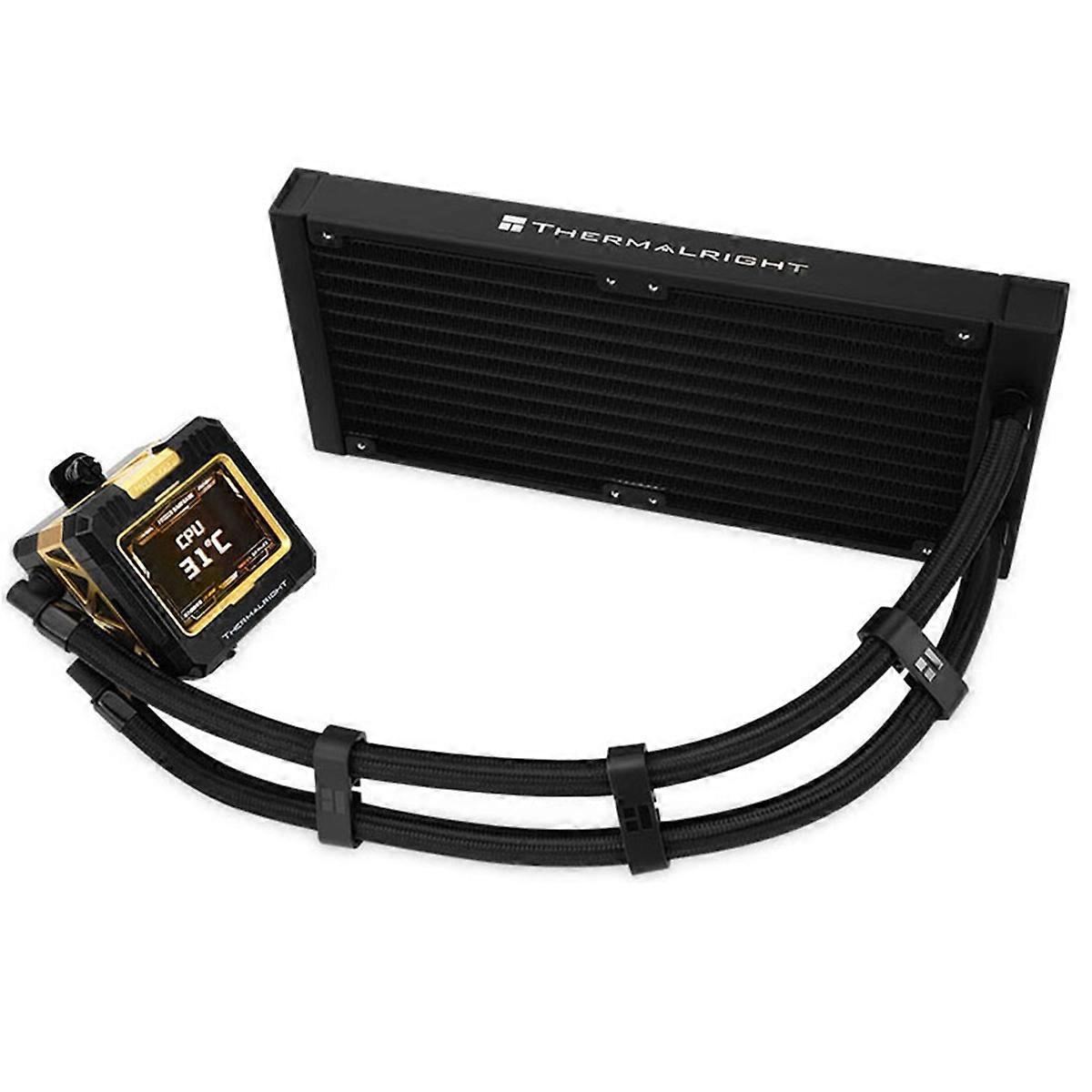 FW 240 X No Fan Version,All -in -One Water -Cold Radiator 2.4 -Inch LCD Display Customized Screen,Support LGA1700 A