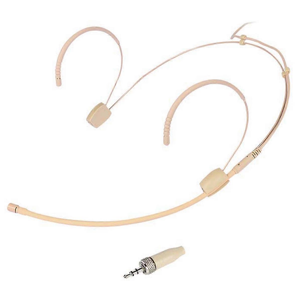 Earhook Microphone Headworn Headset Microphone Omnidirectional Condenser Mic for with Microphone Cover