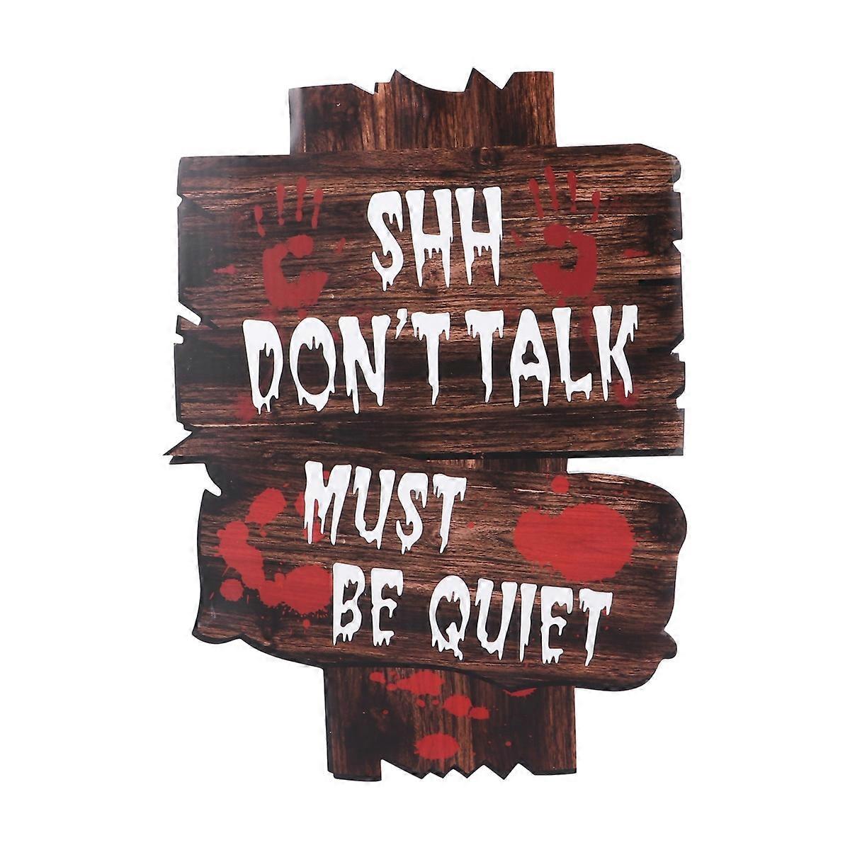 Festival Props 1Pcs Halloween Outdoor Decoration Guide Sign Horror Parties Rectangular Shape Enhancing Frightening Atmosphere