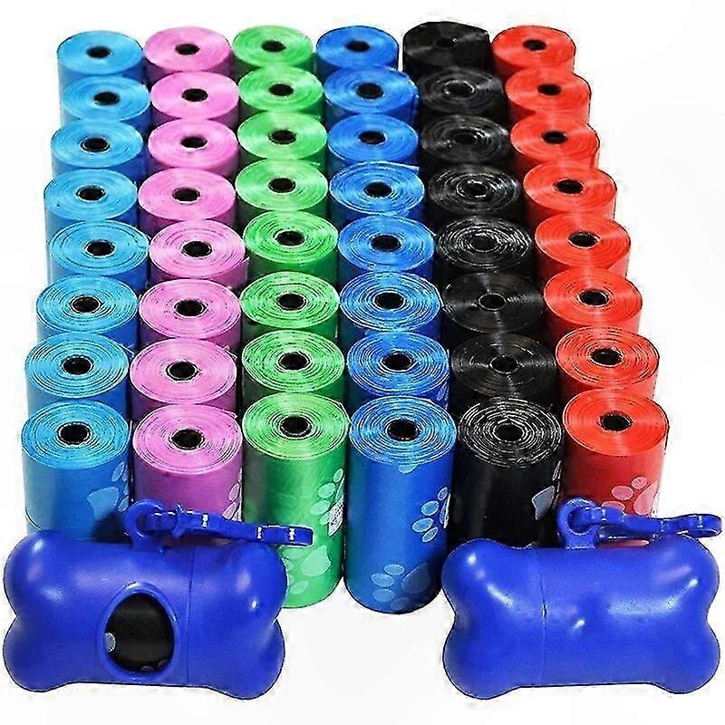 Biodegradable Dog Waste Bags, 120 Rolls Outdoor Pet Cleaning Supplies, 15 Bags Per Roll, Refill Packs for Waste Management