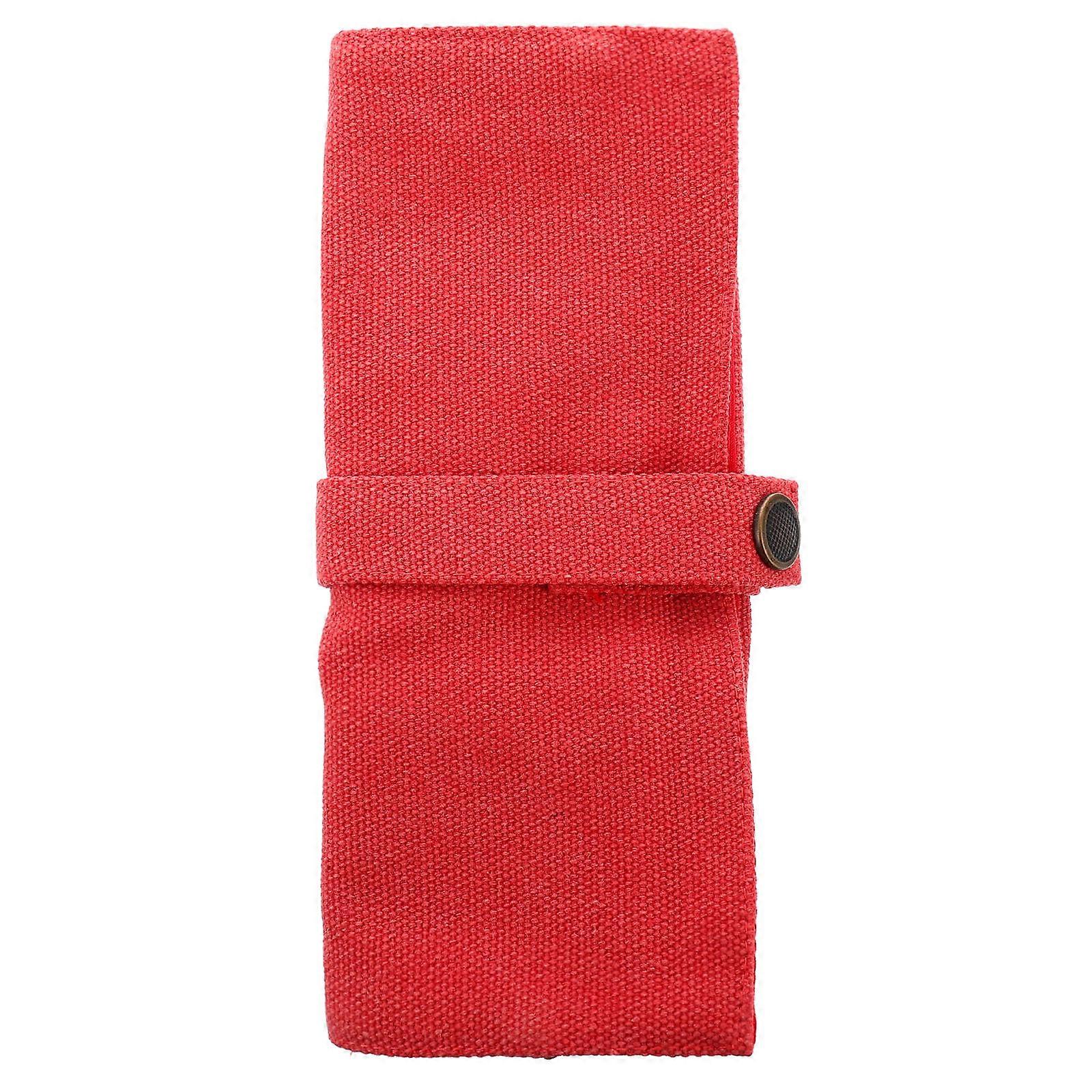 Travel Watch Roll Case Storage Pouch for Men and Women Canvas Design Holds Multiple Watches Securely for Travel and Daily Use