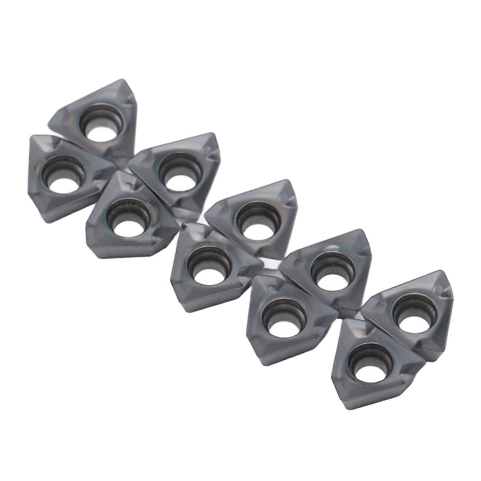 10Pcs 3PKT060304R-M Cemented Carbide Turning Inserts for CNC Milling