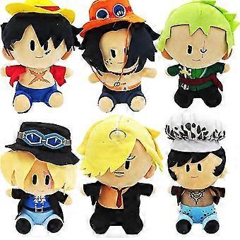 Nautical King Luffy Joba Doll Plush Toy Cartoon Doll Ornament（Orange hat）