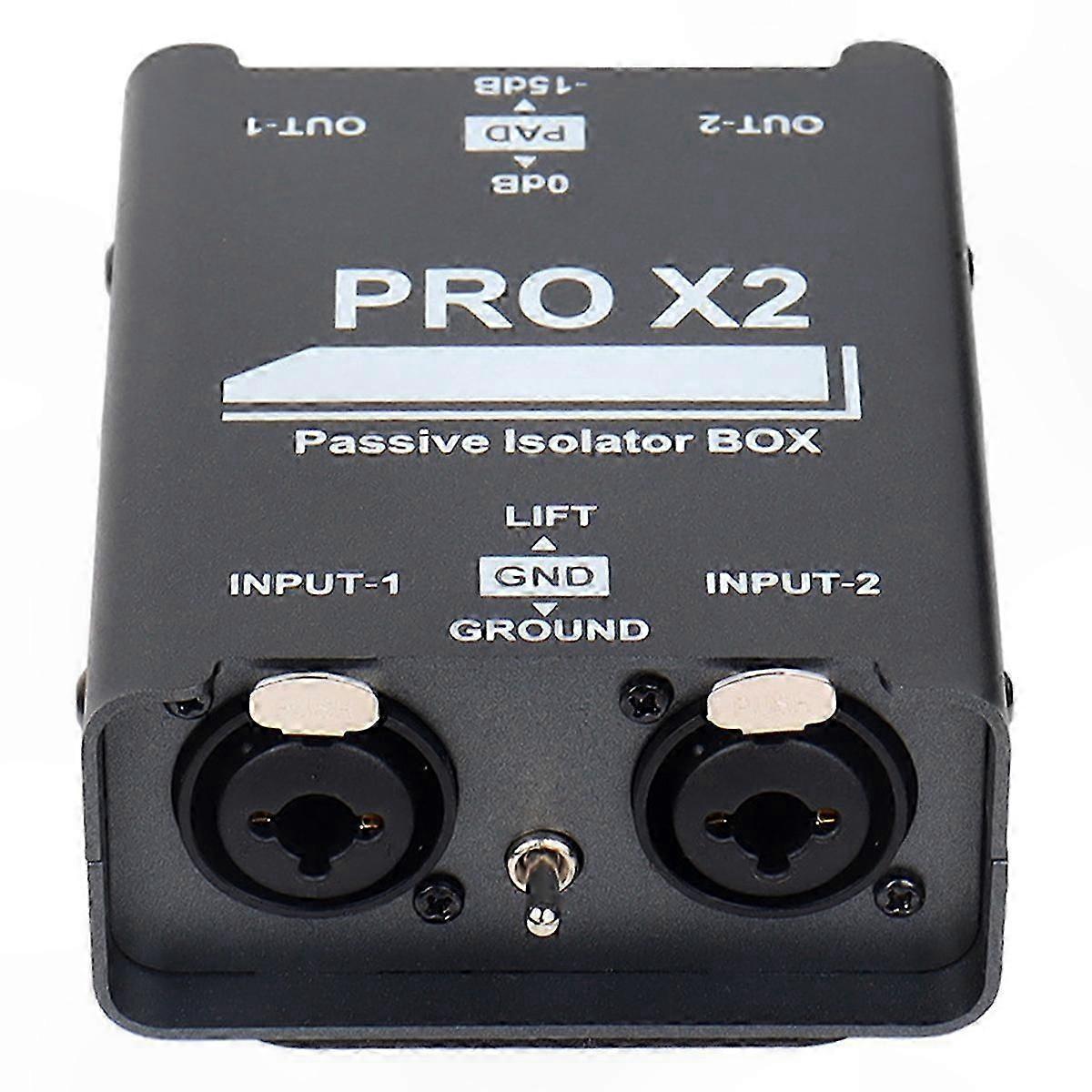 2-Way o Isolation Device, XLR 6.5mm Connection, Permalloy Core for Mixer and Live Broadcast Applications