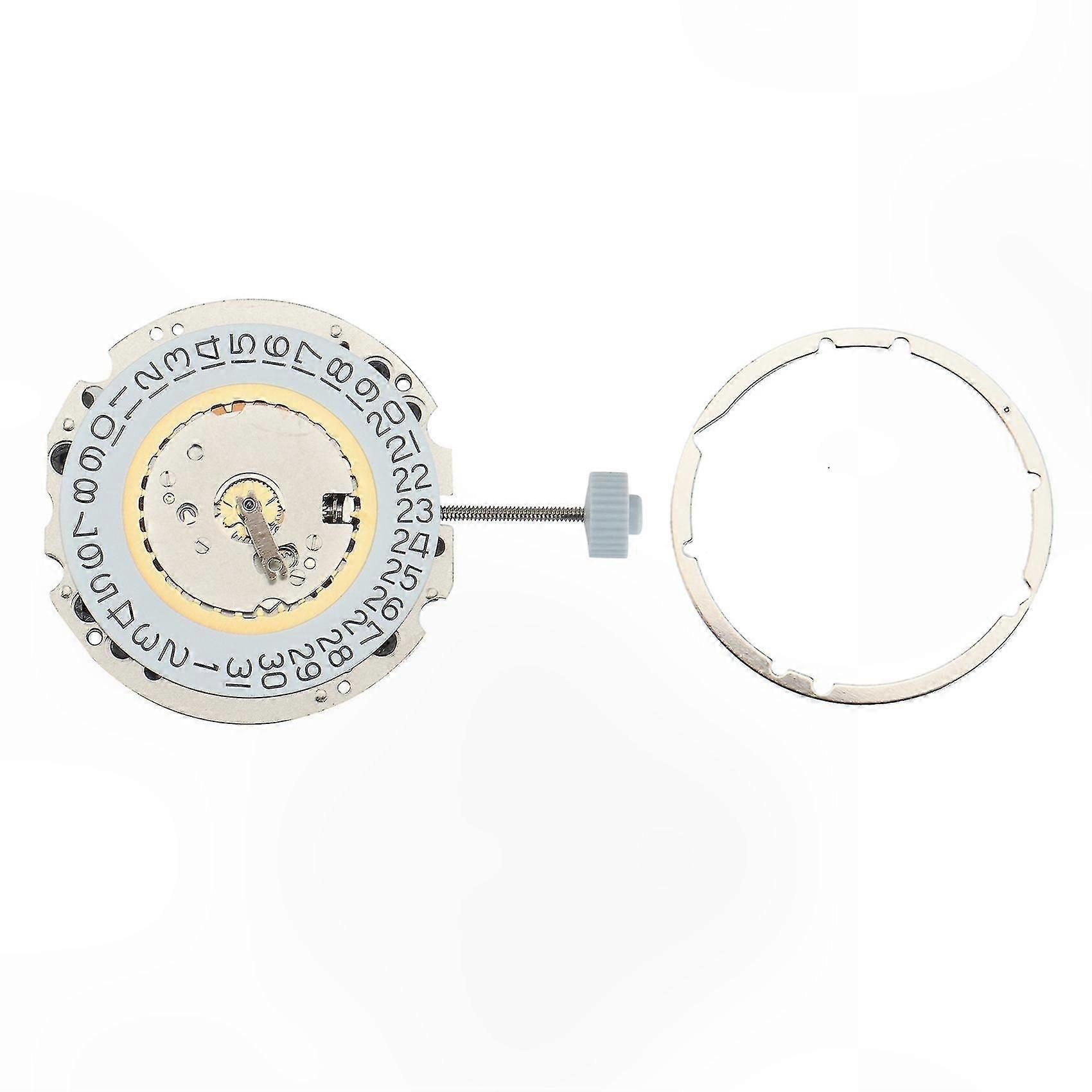 Quartz Watch Movement with Date Display, One Jewel, Battery Included, Standard Size Replacement Mechanism for Watches