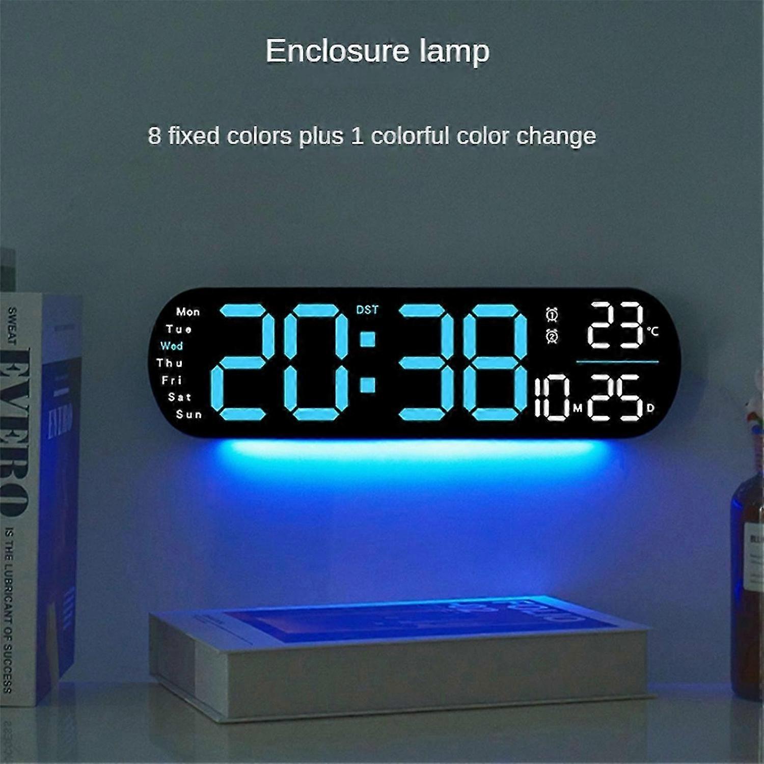 LCD Digital Alarm Clock With Alarm, Temperature & Humidity Clock-A