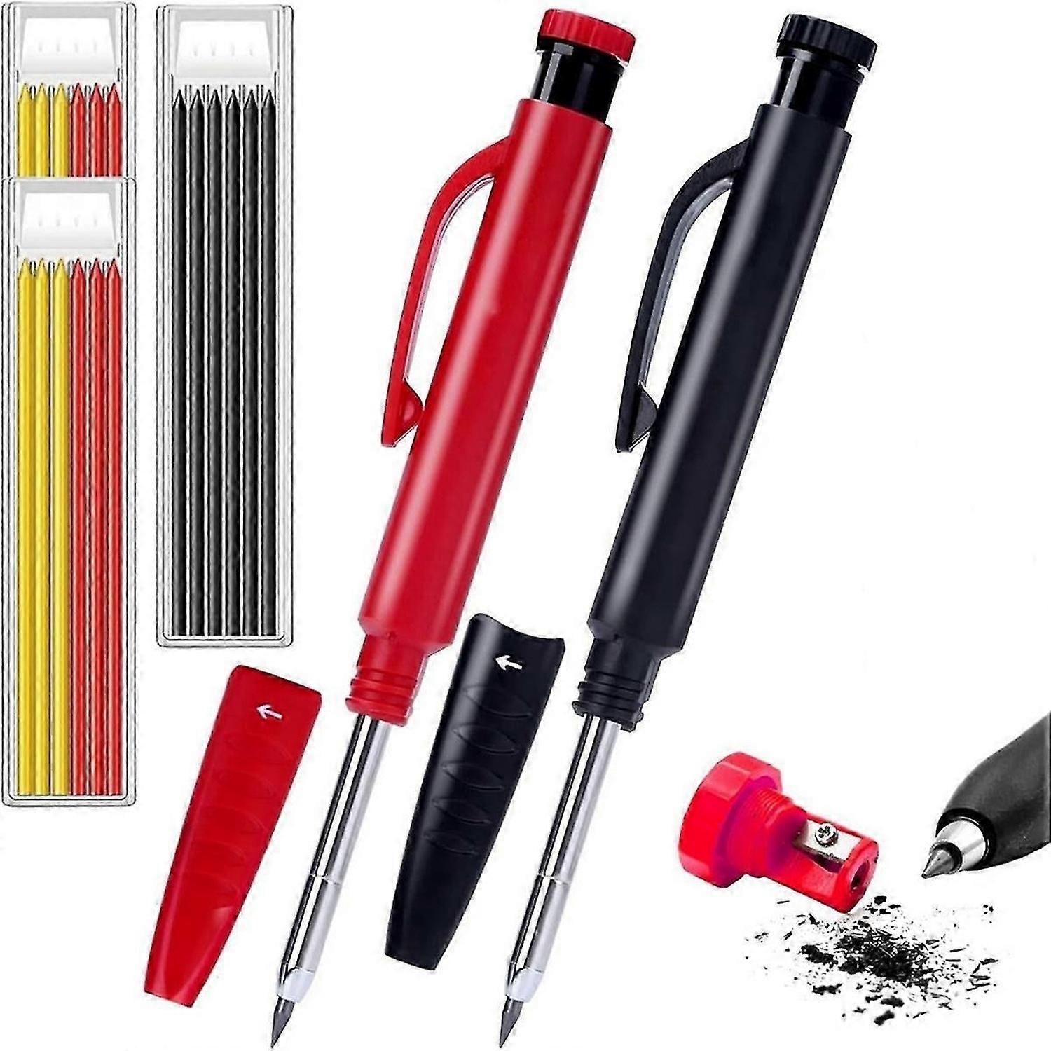 2PCS Mechanical Carpenter Set for Carpenter, Architecture Pencils with Fine Point, Marking Tools Construction/