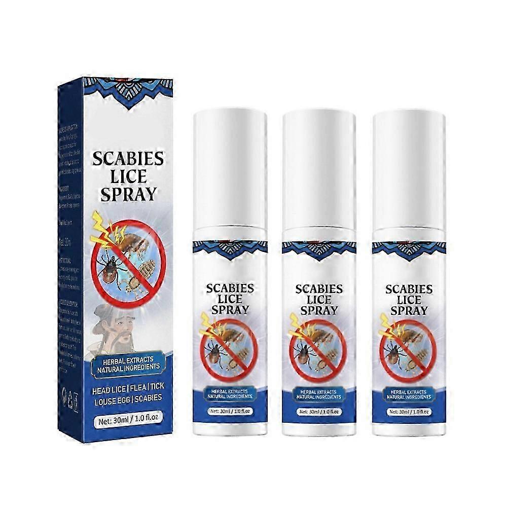 1-3pcs Scabies Lice Removal Spray For Hair Care Head Lices Louse Egg Remover