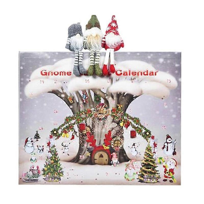 Christmas Gnome Advent Calendar Decoration Countdown Calenda Christmas Calendar Home Gift Festival Decoration