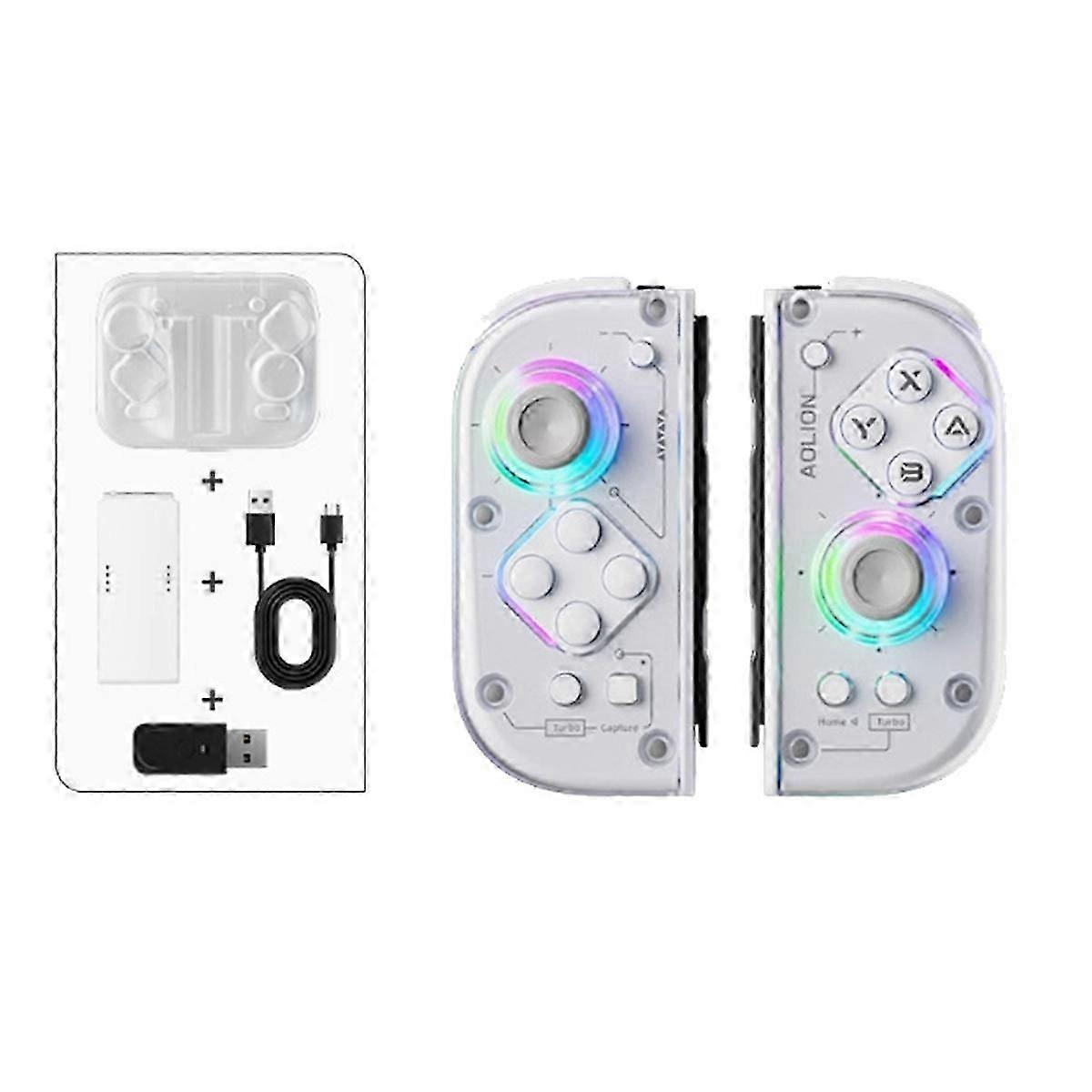 for /Lite/Oled Joypad BT 5.2 Game Gamepad with RGB Light Game Controller for IOS PC Android