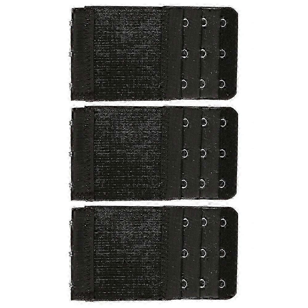 3Pcs 5.6x9.7cm Women 3-Hook 3 Rows Spacing Bra Extender Extension Hooks Strap