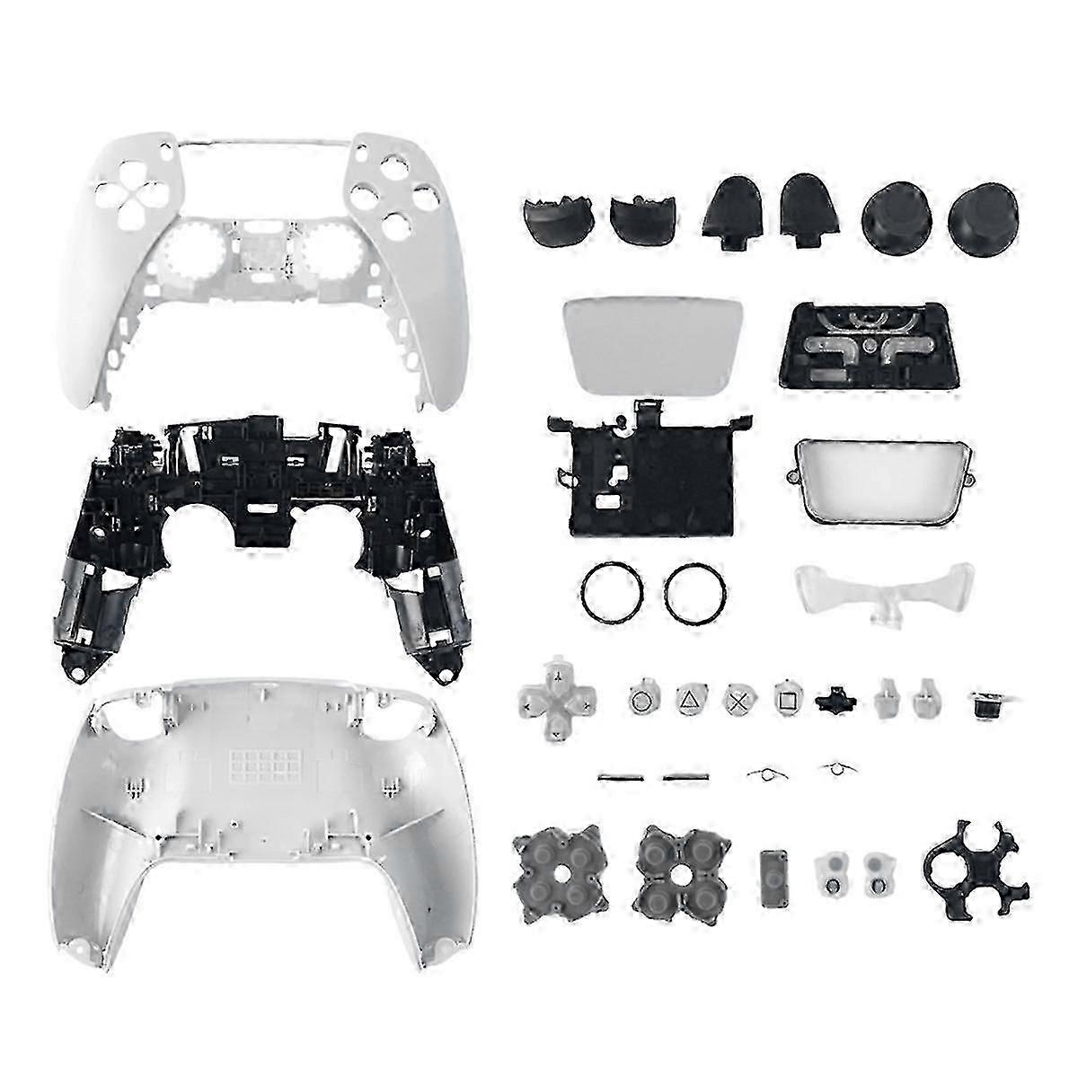Suitable for PS5 Controller Housing Shell Replacement Kit with Conductive Pad-JC