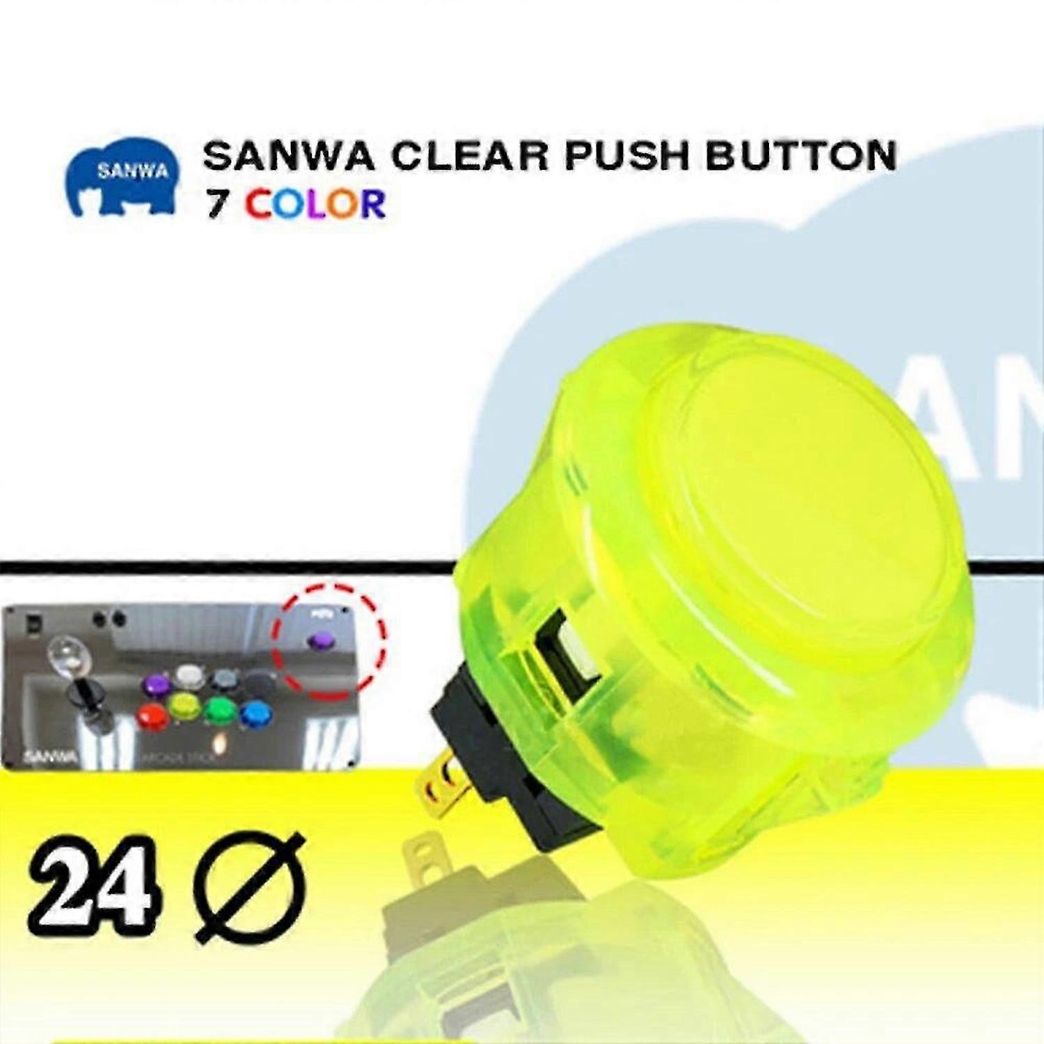 Japan Sanwa Obsc-30 Drukknop Transparant Duidelijk Voor Arcade Jamma Mame Game Part Ondersteund Ps4 Pandora Pc Raspberry Pi