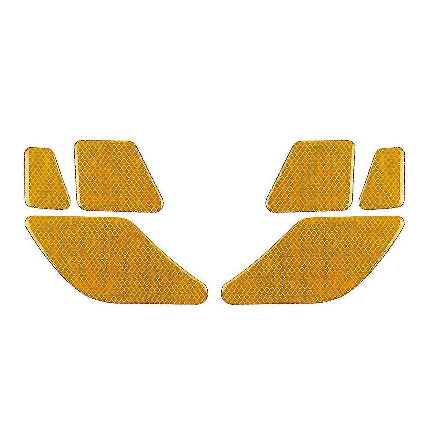 For Car Door Warning Reflective Sticker Safety For Yellow