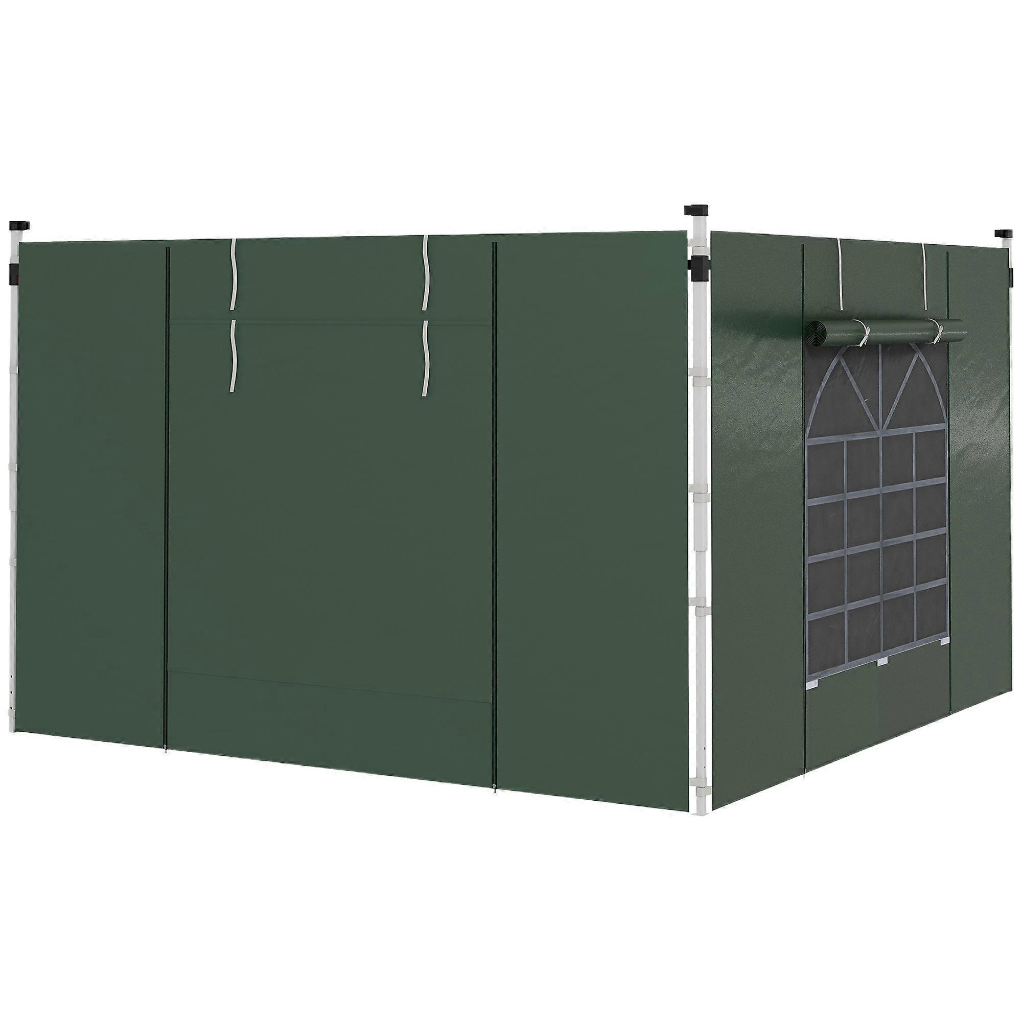 Outdoor Pavilion Side Wall Panels 3x3/3x6m with Window and Hook-and-Loop