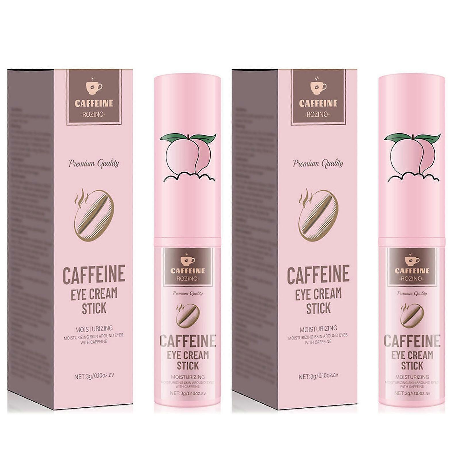 Caffeine Eye Balm Stick for Dark Circles, Puffiness & Wrinkles, Anti-Aging Eye Cream for All Skin Types, Daily Use for Women
