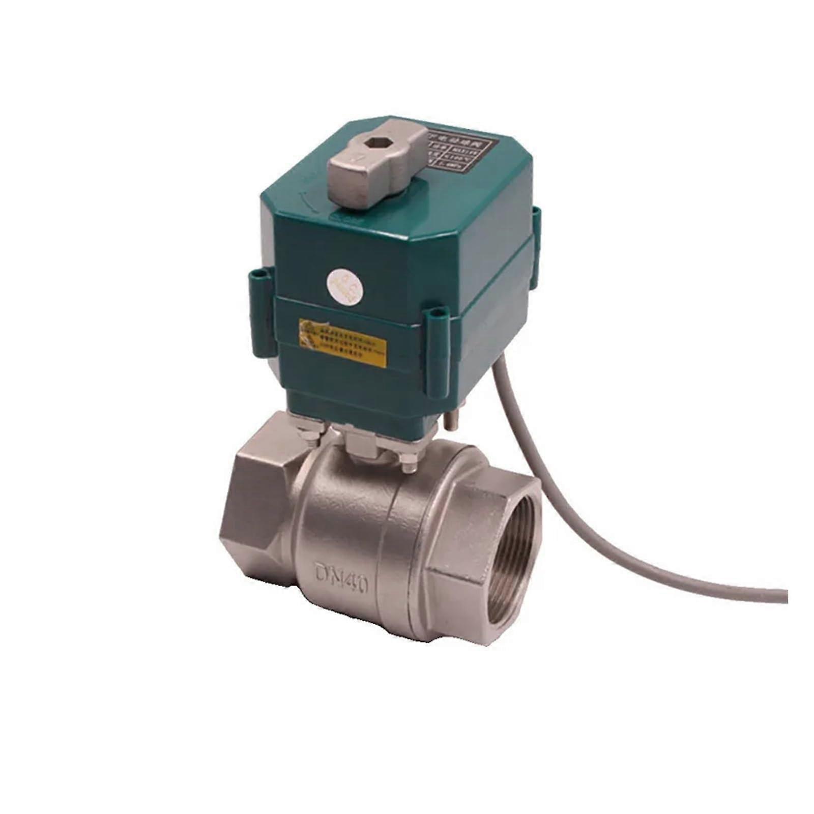 Stainless Steel Ball Valve DN1550 Full Bore Torque 2/3Way Actuator With Manual Switch AC220VCR01 2Inch