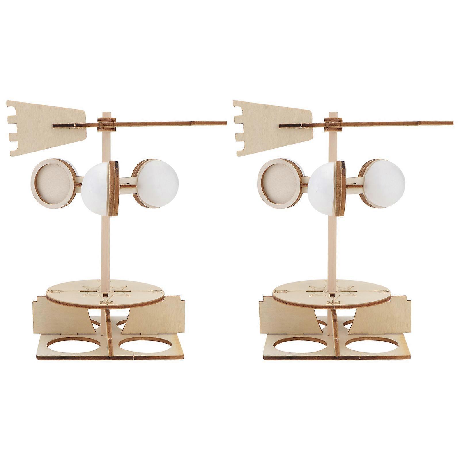 Assembly Model Toy for Science Learning with 2Pcs Kid Wind Indicator Toys