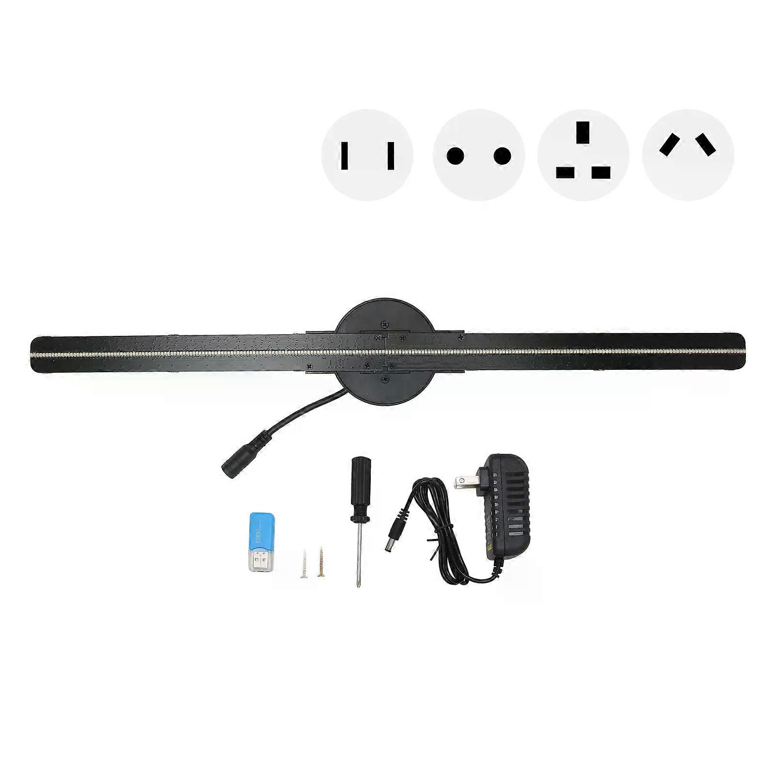 3D Hologram Fan 165in 2000x224 WiFi 3D Projector with 224 LED Light Beads for Business Store Advertising