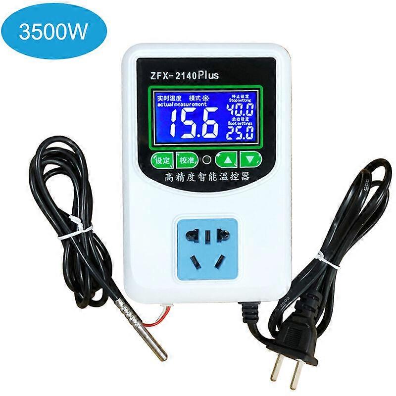 W2140A Temperature Thermostat and Programmer High Precision Intelligent Digital Temperature Controller Heating Cooling NTC Sensor Temperature Control