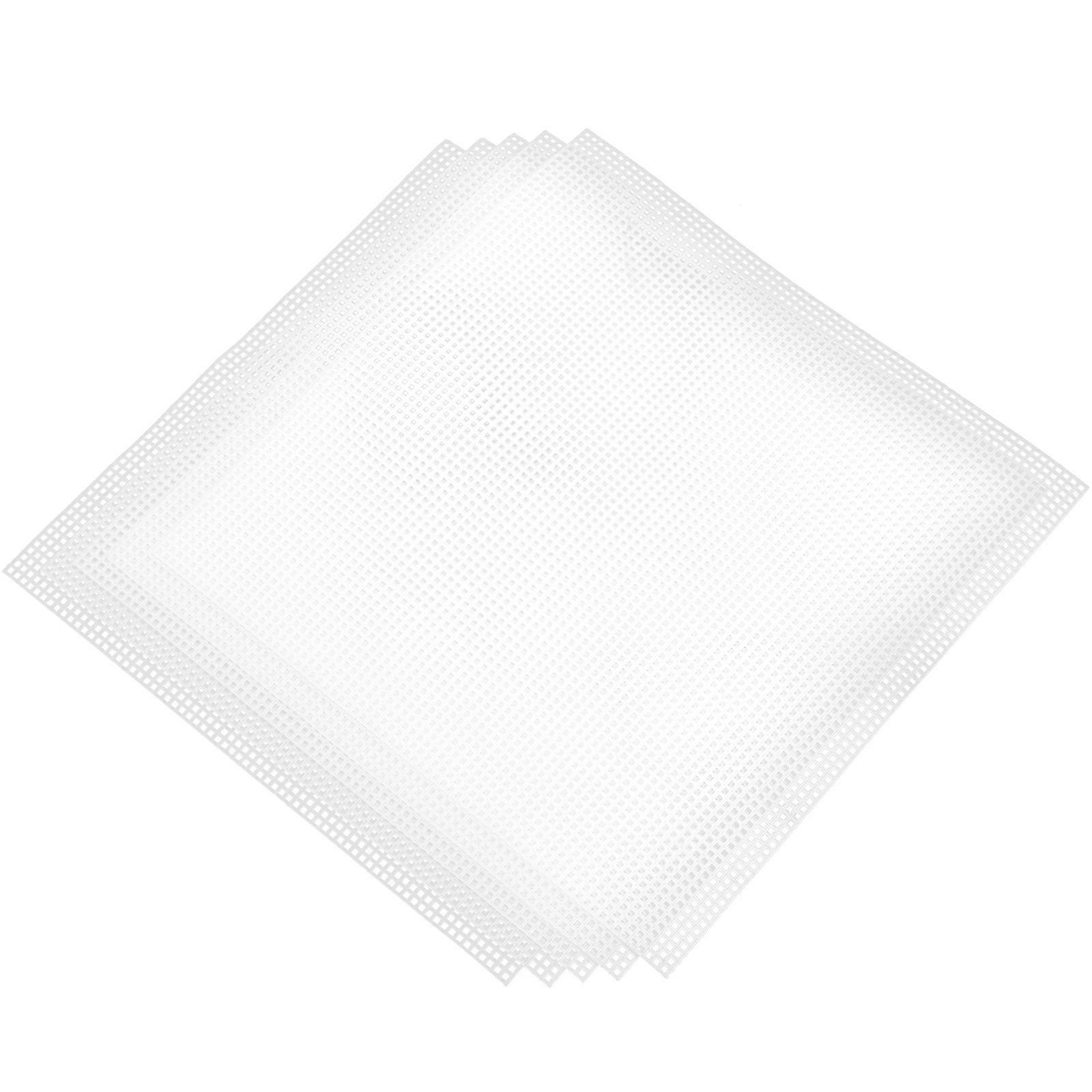 Plastic Mesh Sheets Bag Making Supplies for Craft 25Pcs White Plastic Canvas