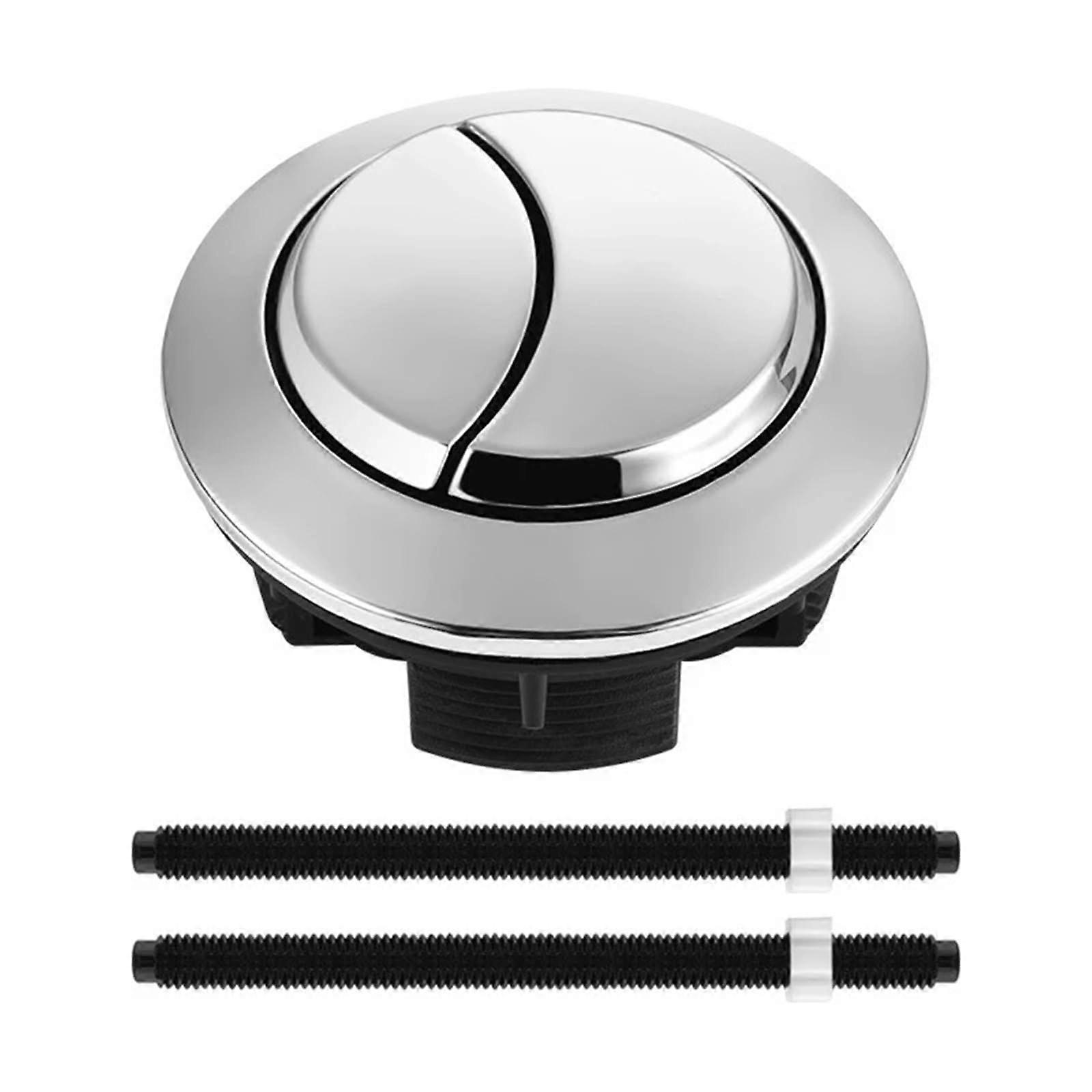 Toilet Flush Buttons One Piece Universal Dual Flush Water Tank Button Round Flush Valve Replacement Closet Toilet A1