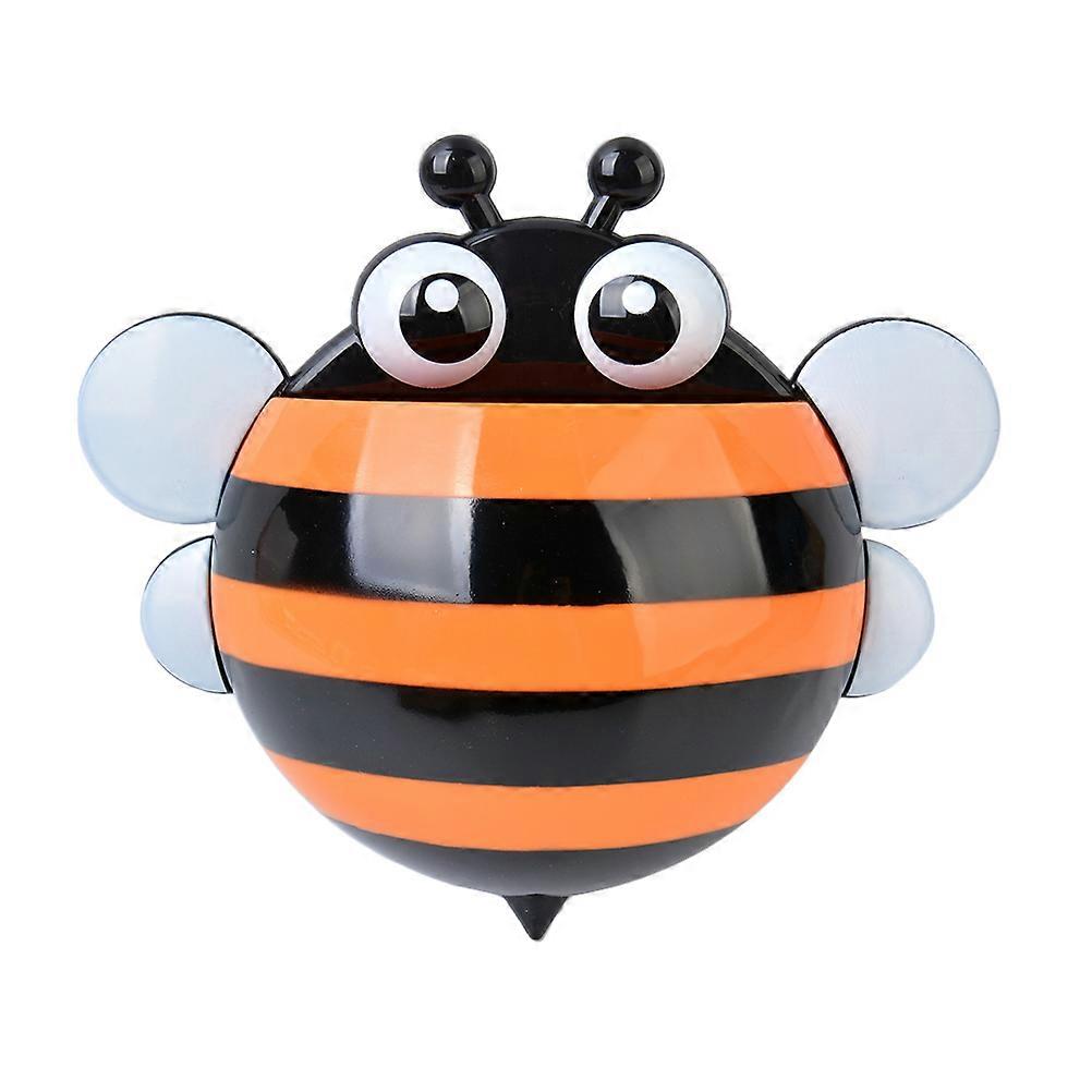 Toothbrush Rack Cartoon Bee Storage Organizer for 3Pcs Plastic Holders