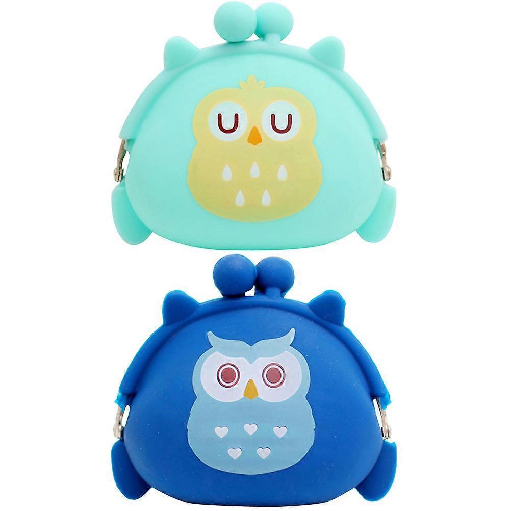 Compact Silicone Change Purse Suitable For Children And Girls In Assorted Color With Organization Functionality In 2Pcs