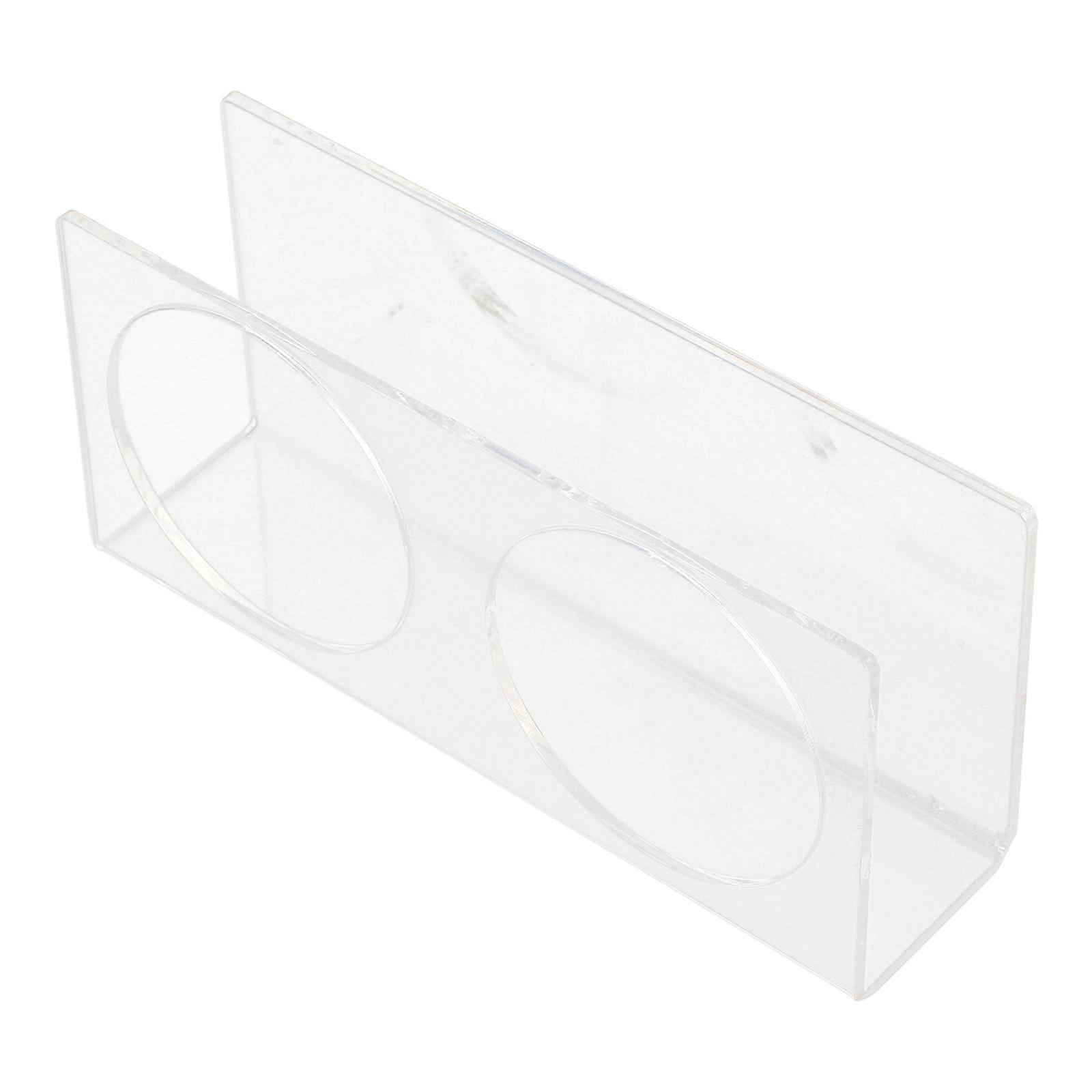 Transparent Acrylic Drink Holder With 2-Slots For Home Hotel Supply 5Pcs Efficient Display And Storage