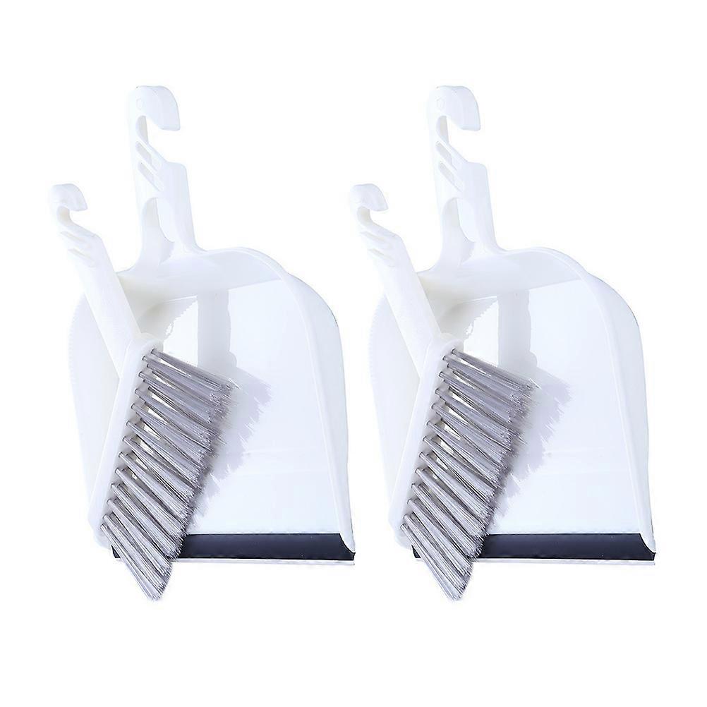 Tabletop Mini Broom Convenient Storage Hook Design For Kitchen Cleaning 2 Sets