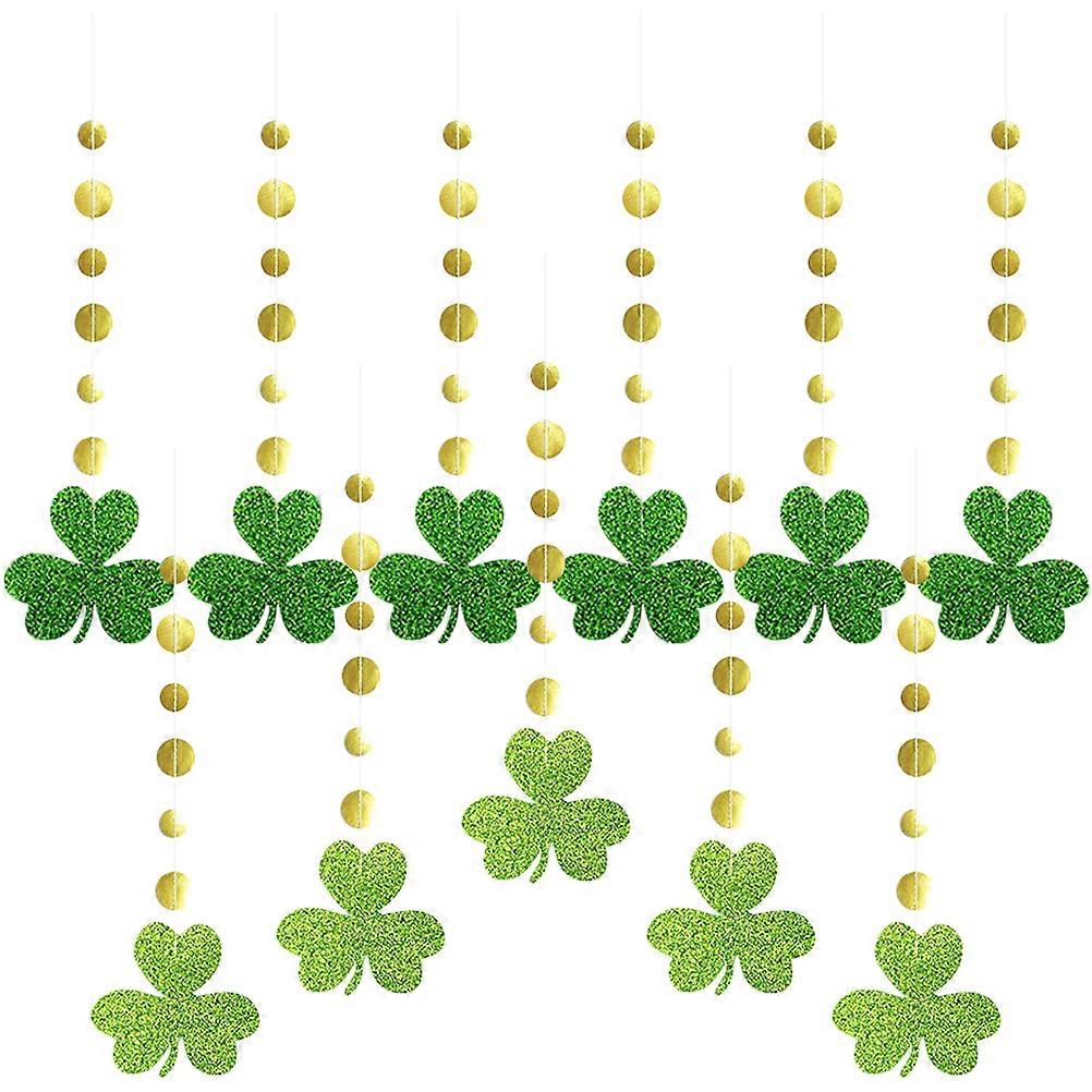 48Pcs Clover Pendants for Decoration St. Patrick's Day