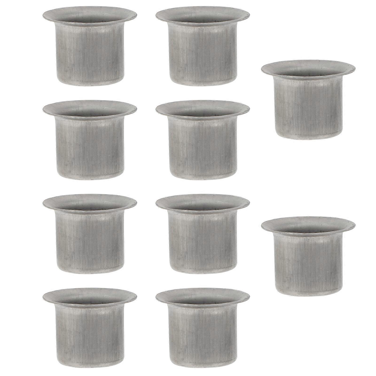 Chic Candle Holders Retro Iron Candle Cups for Practical Use 20Pcs