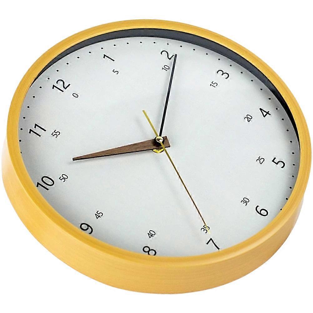 Wall Hanging Clock Decorative Round Clock for Living Room 2Pcs