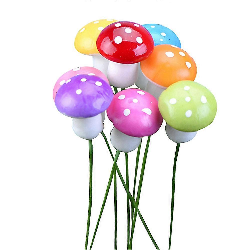 Bonsai Decorations Mini Mushroom for Micro Landscape with 200Pcs