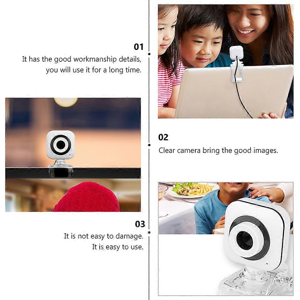 Computer Camera With Microphone For Online Learning Live Broadcast 1Pcs
