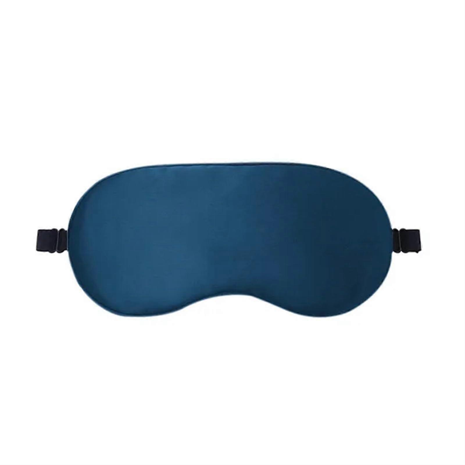 Silk Eye Mask with Light Blocking, Soft and Comfortable, Navy